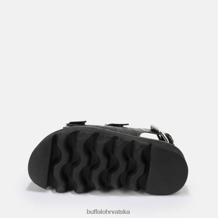 crno Buffalo veganske perry sandale na platformu |sandale TDD6T850